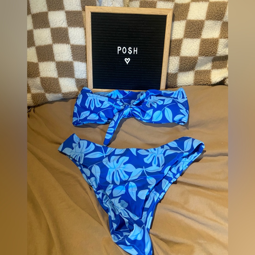 NEW SHEIN bandeue bikini set